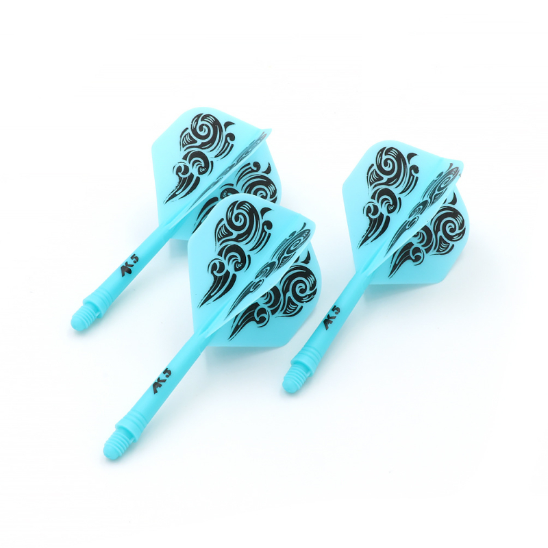 CUESOUL Q Blade – Integrirani darts dodaci, oštrica za darts, štap za darts, mala kvadratna oštrica, krilo i rep dodatak, PET crna