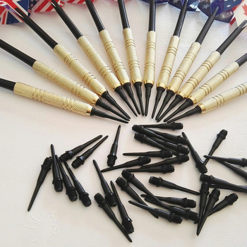 14 g puha darts készlet: 12 elektronikus puha darts, 100 hegy, 30 farokdarab a tehenbőr dobozban
