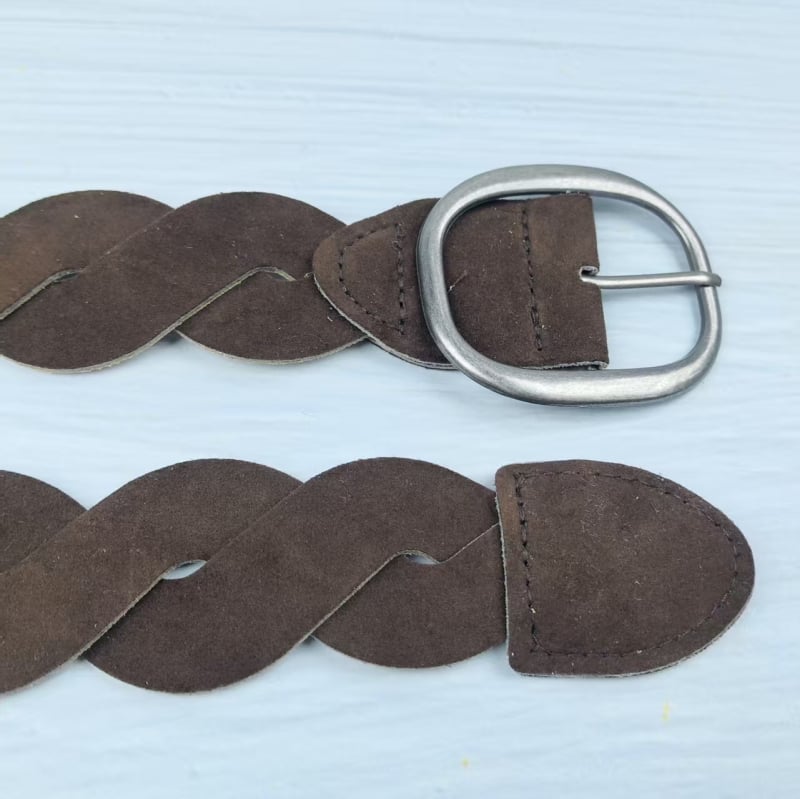 Ženski pojas od velura, elegantan retro tkani pojas za traperice i suknje, pleteni kaiš za džemper
