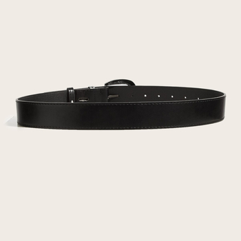 Мъжки PU кожен колан с дизайн на череп, панк закопчалка, широк ежедневен колан