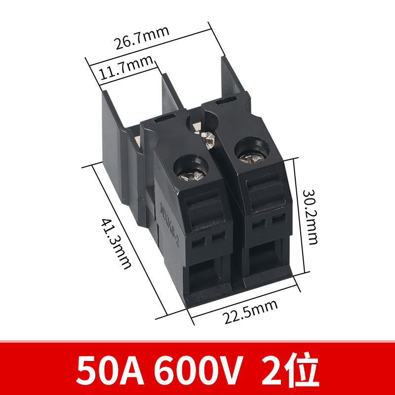 3‑polohový terminálny blok pre fotovoltický invertor K3P, 60 A, typ plotu, čistá meď