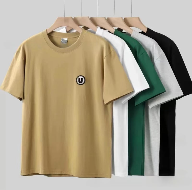 Tricou pentru bărbați, croială lejeră, mâneci scurte, bumbac respirabil, imprimeu cu desene animate, vară