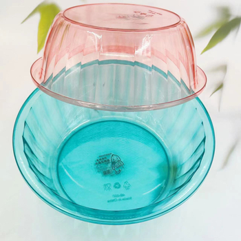 Hrubé plastové korýtko, priehľadný kryštálový dizajn, odolné voči pádu, vhodné na domáce pranie, umývanie riadu a čistenie tváre (23 × 8 cm)