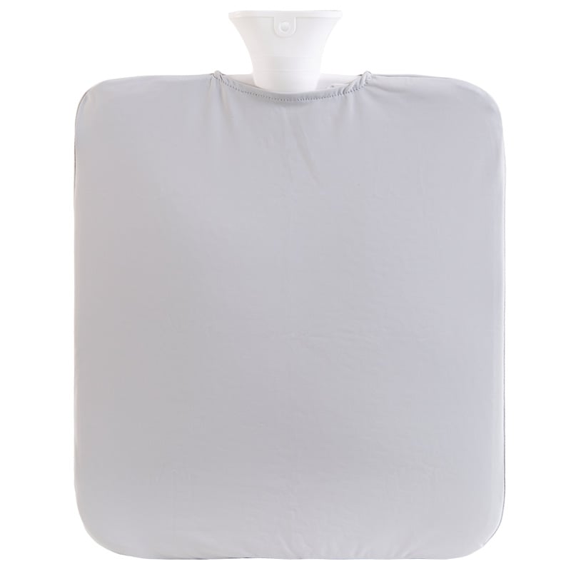 Borcă de apă fierbinte extra mare cu husă exterioară din ice silk, 9 litri, umplere cu apă