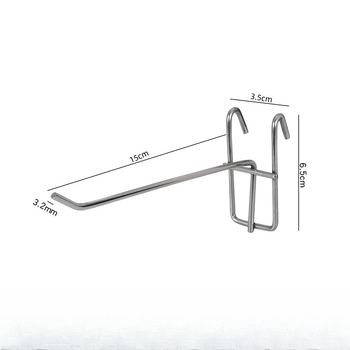 Železný háčik s mrežou na policu, jeden háčik, moderný minimalistický dizajn, nosnosť 1–3 kg