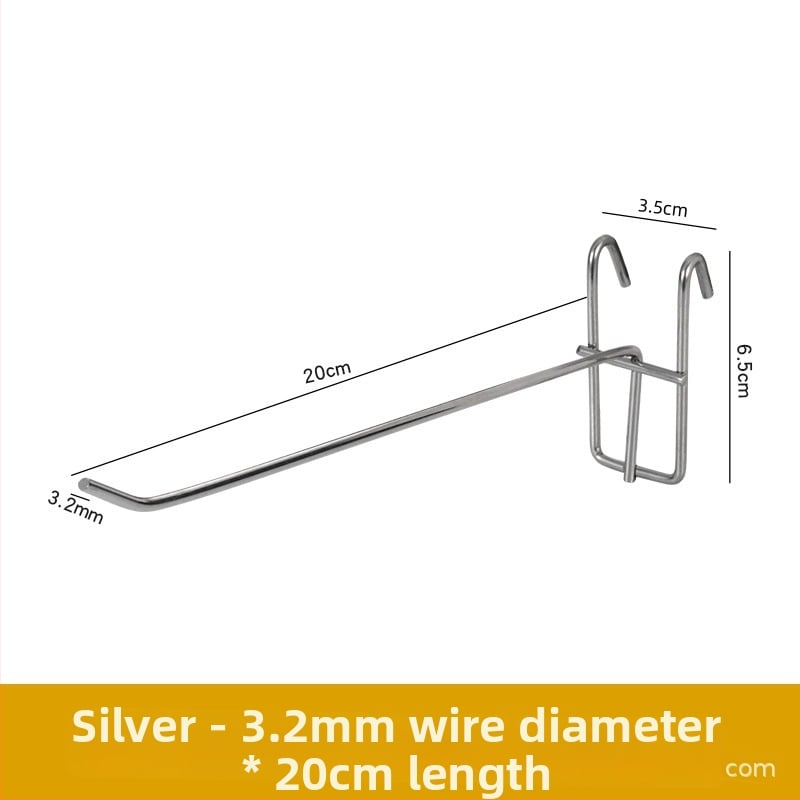 Železný háčik s mrežou na policu, jeden háčik, moderný minimalistický dizajn, nosnosť 1–3 kg