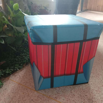 Zložitelná úložná stolička, štvorcová 20×20×20 cm, objem 12 l, materiál netkaná textília