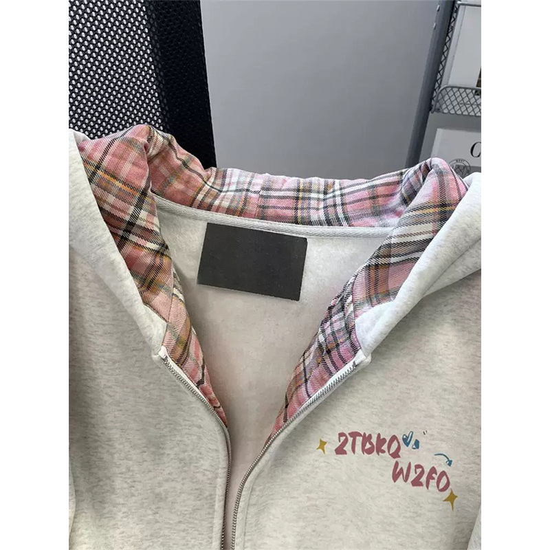 Ženski Hello Kitty hoodie kardigan, kapuljača, zip, dugi rukavi, casual stil, poliester, proljeće 2025