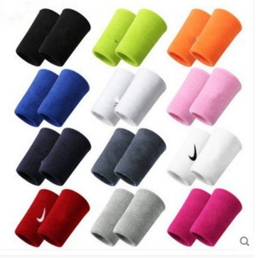 100% pamukovne narukvice za zapešće s logom, unisex, produžene, upijaju znoj, za trčanje, fitness i košarku