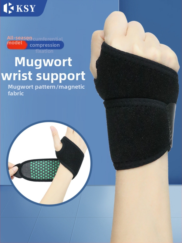 Mugwort narukvice za zglob za sport i fitness ozljede, magnetne prozračne narukvice za moksibuziju, topla zaštita za zglob