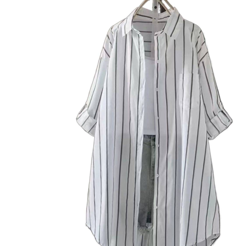 Moderna jakna-cardigan sa zaštitom od sunca, proljeće-ljeto 2026, opuštena silueta, dugi rukav, korejski stil casual vanjska jakna