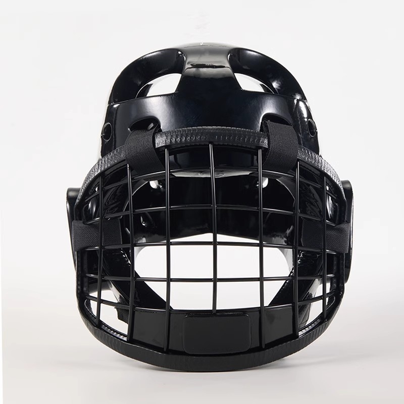 Kaciga za zaštitu glave s metalnom mrežastom maskom za kendo, karate i taekwondo, veličina L/XL
