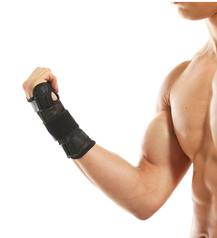 Prozračan podesivi zaštitnik zapešća za sport i fitness, sa čeličnom pločom za stabilizaciju