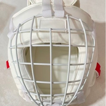 Casca de karate cu protecție facială din plasă metalică, protecție a capului pentru adulți și copii, echipament de antrenament pentru arte marțiale