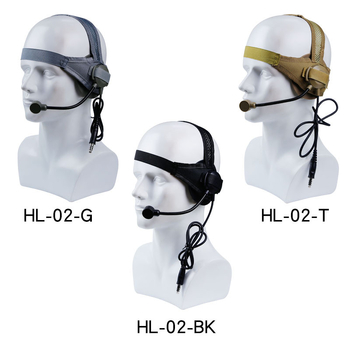 Wosport taktički headset za glavu, jedno uho, za vanjske operacije i kampiranje