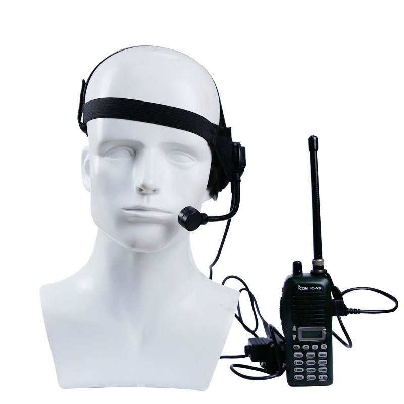 Wosport taktički headset za glavu, jedno uho, za vanjske operacije i kampiranje