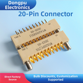 WTA séria konektor, 20-pinový plug-in konektor, samec a samica, rozteč 2,54 mm, kábel–doska konektor