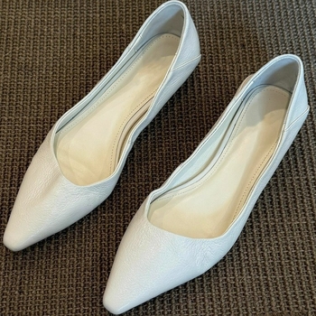 Ženske slip-on cipele od prave kože s unutarnjim povećanjem od 5 cm, zašiljeni nos, minimalistički dizajn, mekan potplat, za svakodnevnu i poslovnu upotrebu
