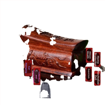 Lanting prívesky z Blood Sandalwood a visiace drevené ozdoby