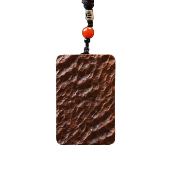 Prívesok z dreva jujube, vyrezávaný talizman, prírodné drevo, unisex doplnok