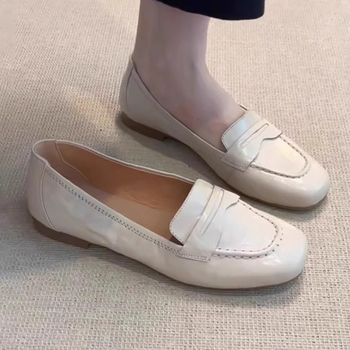 Geshilin ženske loaferice od ovčje kože – slip-on plosne cipele u britanskom stilu