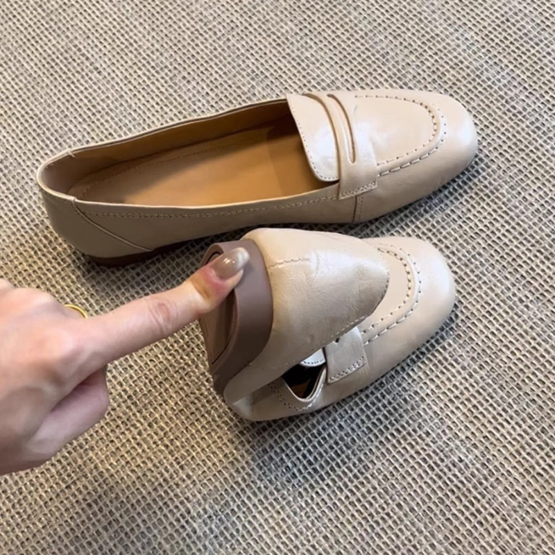 Geshilin ženske loaferice od ovčje kože – slip-on plosne cipele u britanskom stilu