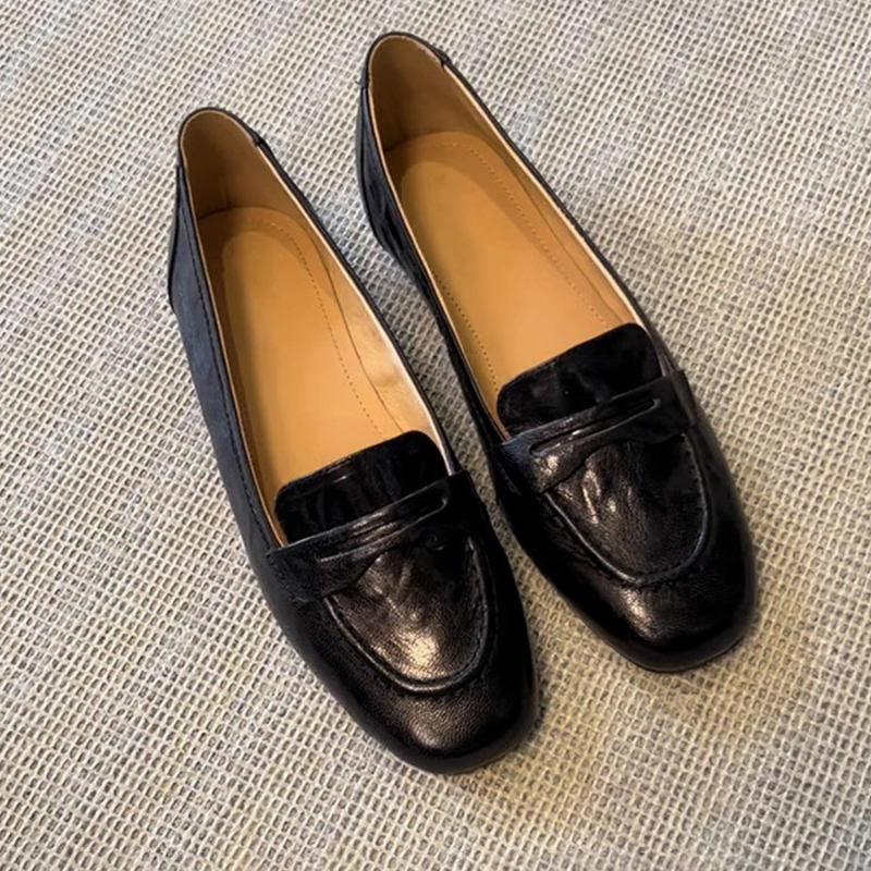 Geshilin ženske loaferice od ovčje kože – slip-on plosne cipele u britanskom stilu