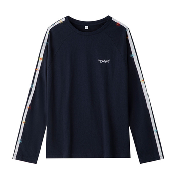 Bijeli ženski T-shirt s vezom cvijeća, raglan rukavi, blok boja, lagan materijal, zaštita od sunca, proljeće i jesen, ležerni chic kroj
