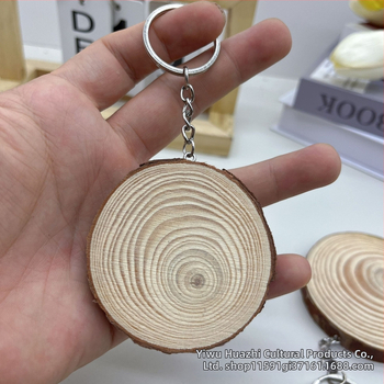 Prívesok na kľúče z borových drevených plátov, ručne maľovaný okrúhly drevený prívesok, DIY kľúčenka, darček do škôlky