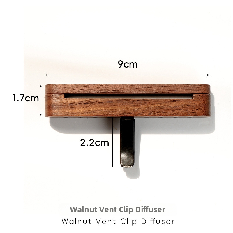 Drevený difúzor vôní do ventilačného otvoru auta, magnetický difuzor, prispôsobiteľný dizajn