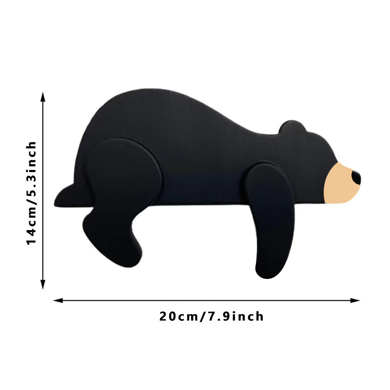 Roztomilý medvedík – dekorácia do rohu dverí, PVC materiál, karikatúrny dizajn