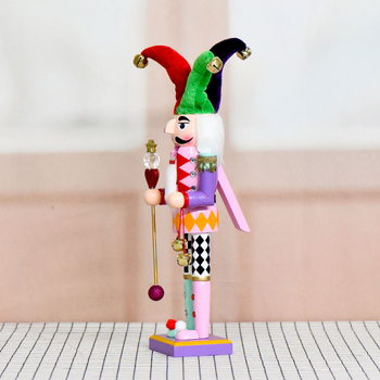 26 nových modelov, 38 cm farebné klaun Nutcrackers – drevené dekoratívne figúrky na Vianoce