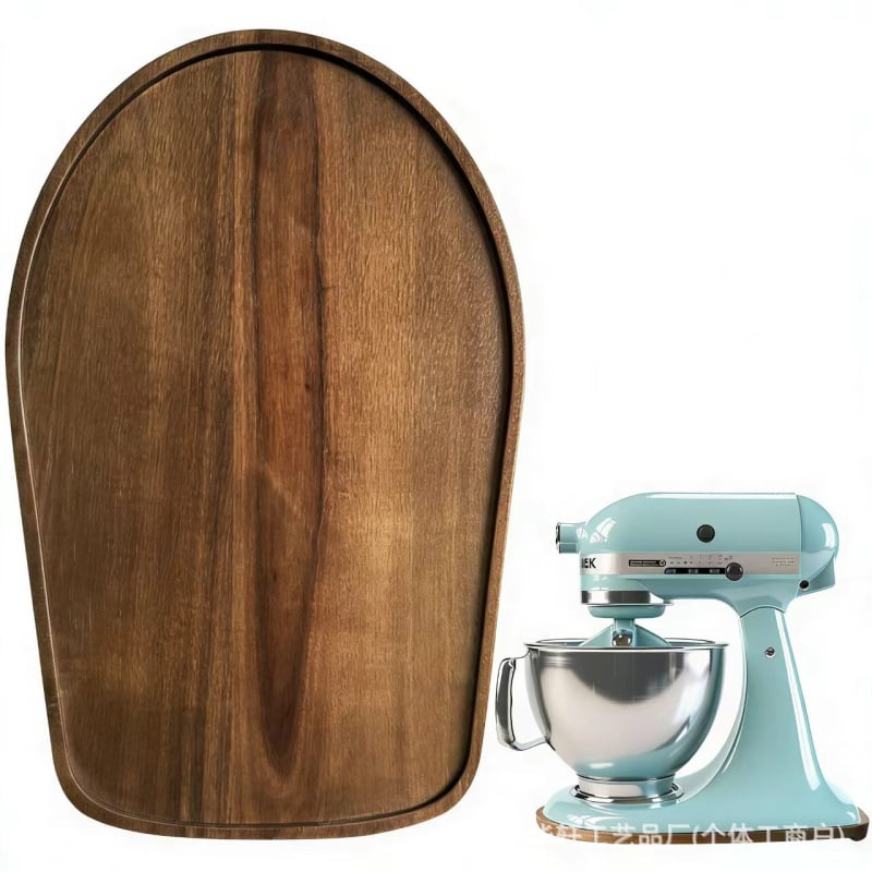 Drevená základňa na mixér na kuchynskom pulte, pomocná tácka pre kávovar a ďalšie domáce spotrebiče