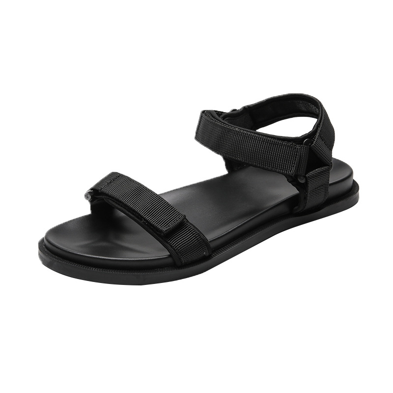 Francuske retro ženske sandale s debelim potplatom, rimski stil, ljetni model 2026, udobne casual sandale s Velcro zatvaračem