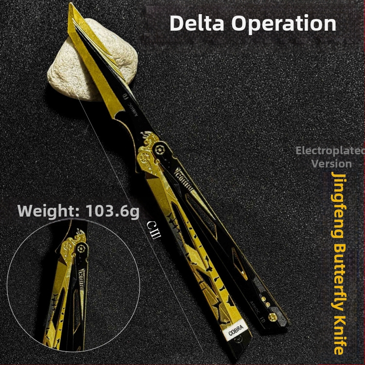 Delta Force Mercy Knife — kovový motýľový nôž, ozdobný model