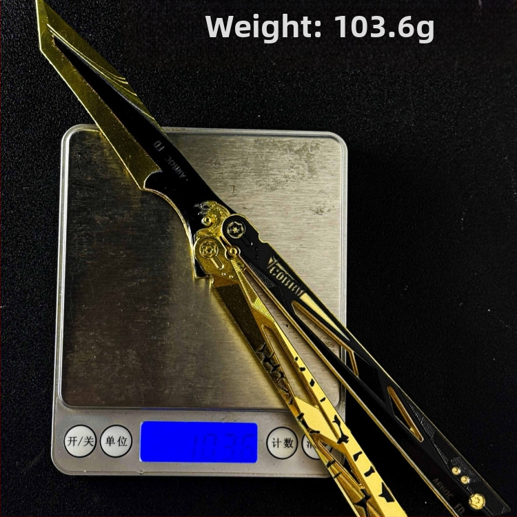 Delta Force Mercy Knife — kovový motýľový nôž, ozdobný model