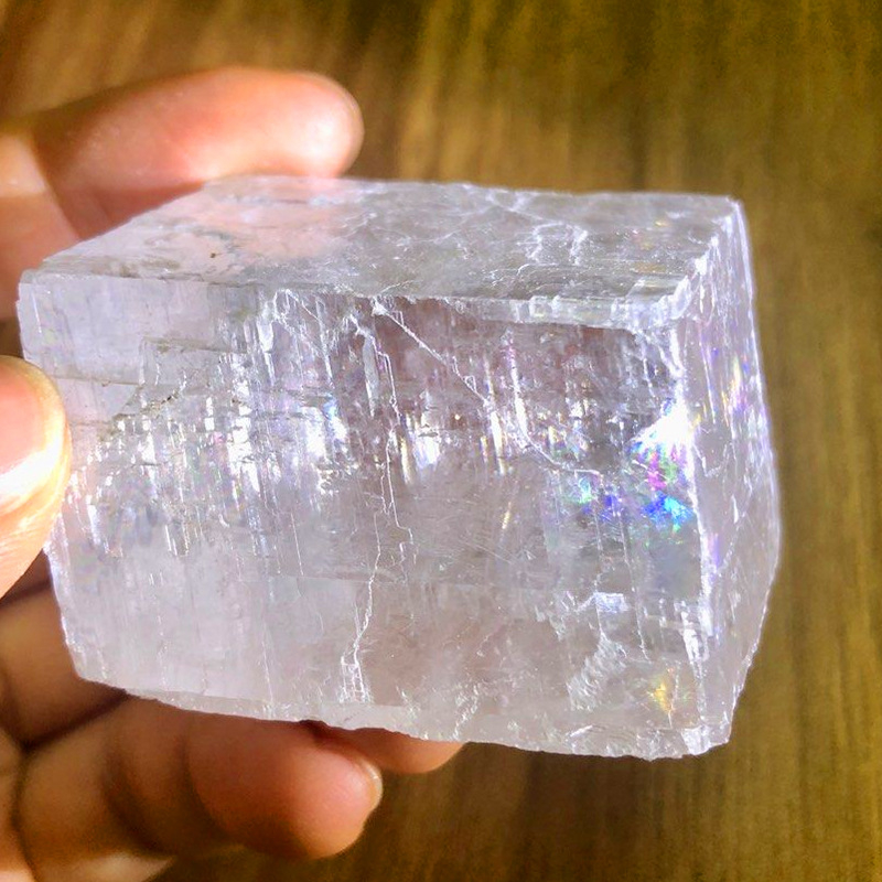 Prirodni kalcit blok dekoracije, bijeli kalcit, islandški kamen mineralni uzorak