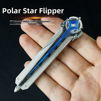 Delta Toys 15 cm jednostranný odraz noža North Star, modelová hračka, kovová ručná práca