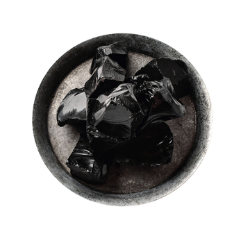 Prirodni obsidijan kameninski primjer, kristalni nerafinirani kamen za difuzor mirisa, demagnetizirajući kamen, ukrasni kristal