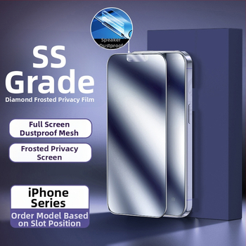 Ματ προστατευτικό οθόνης από tempered glass με προστασία ιδιωτικότητας για iPhone 14 Pro, 14 Pro Max και 14 Max, με πλέγμα προστασίας από σκόνη