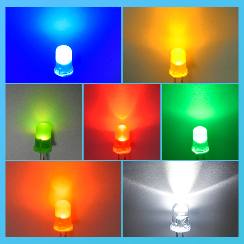 5 mm žuti LED indikator, izuzetno svijetao, za montažu kroz otvor
