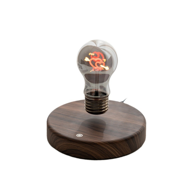 Magnetická levitujúca srdcová lampička, nočná lampa, stolný dekor, hodvábna atmosferická lampa – darček pre novomanželov.
