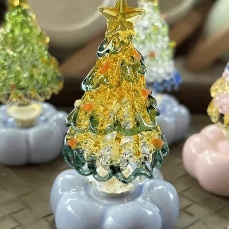 Keramický otáčavý ozdobný ornament na vianočný stromček, dekoratívna ozdoba čínskeho štýlu