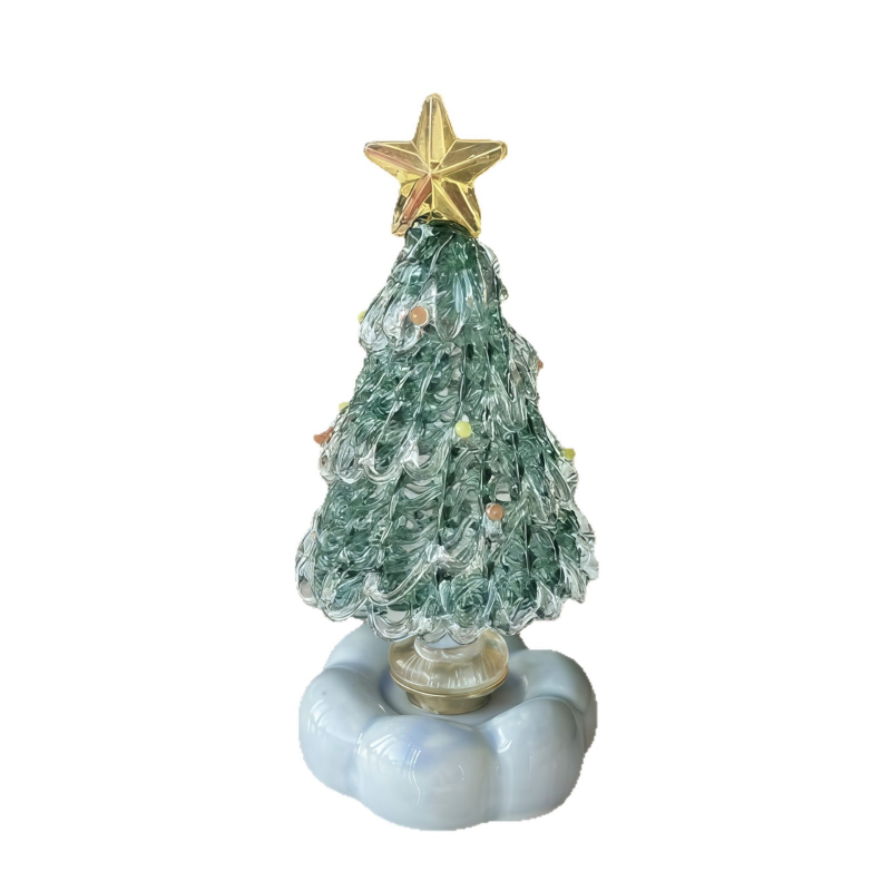 Keramický otáčavý ozdobný ornament na vianočný stromček, dekoratívna ozdoba čínskeho štýlu