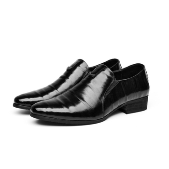 Muške kožne cipele od prvog sloja teleće kože, poslovni stil, s oštrim nosom, britanski casual stil