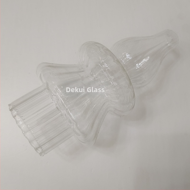 Geometrický visací luster z fúkaného skla, borosilikátové sklo, domová dekorácia v štýle Novej Číny