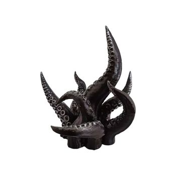 Gotická figúrka z živice s chapadlami Cthulhu – DIY ručne vyrobená tmavý dekoratívny stojan na vystavenie