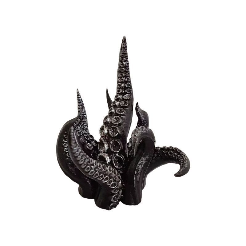 Gotická figúrka z živice s chapadlami Cthulhu – DIY ručne vyrobená tmavý dekoratívny stojan na vystavenie