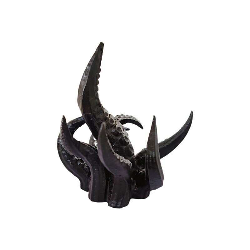 Gotická figúrka z živice s chapadlami Cthulhu – DIY ručne vyrobená tmavý dekoratívny stojan na vystavenie