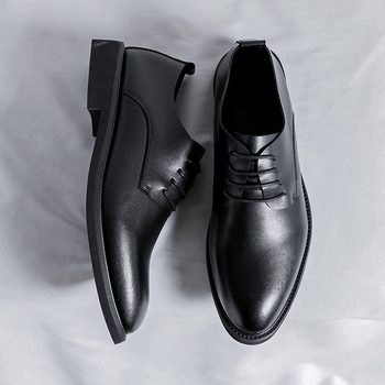 2022. Jesen Muške kožne brogue cipele – formalni britanski stil, poslovno-ležerno, 66780-R